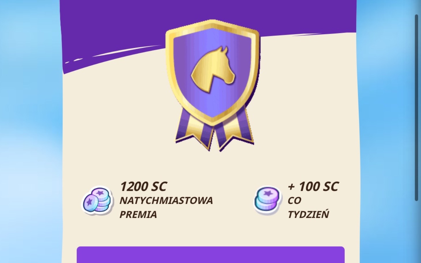 
        Grafika z nagrodą w grze, przedstawiająca medal i punkty.
    