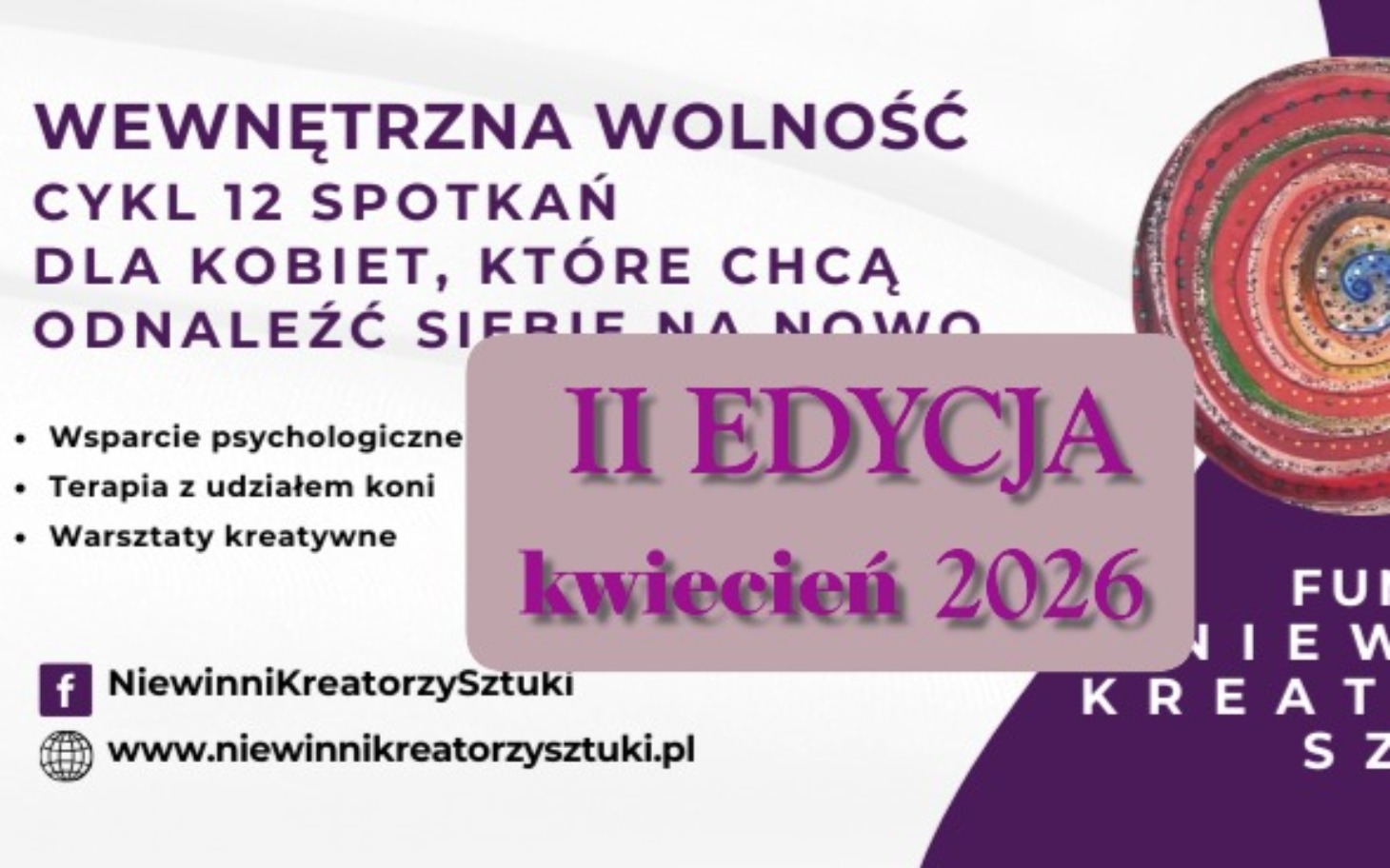 
        Plakat promujący warsztaty dla kobiet.
    