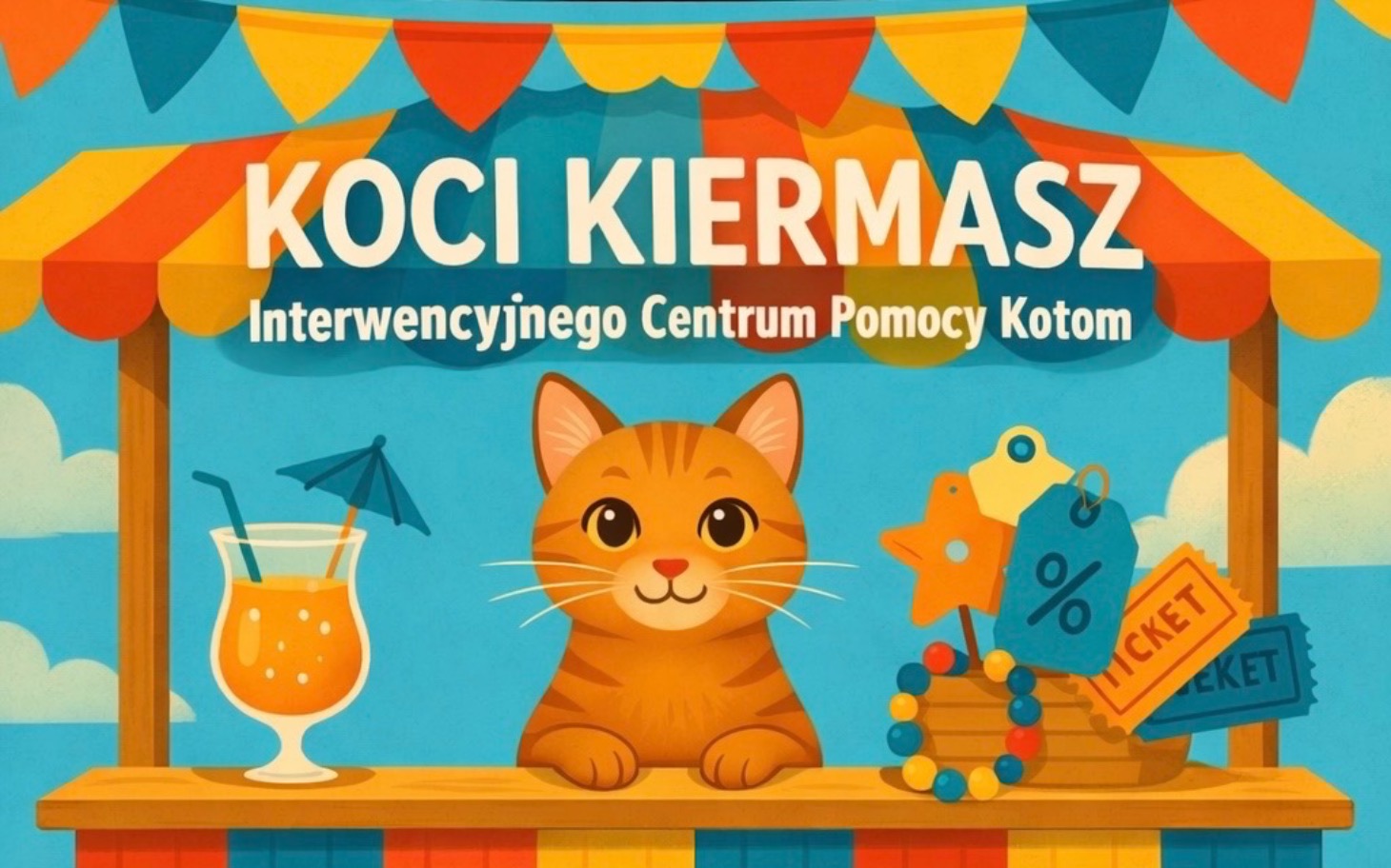 
        Ilustracja z kotem w centrum pomocy dla kotów.
    