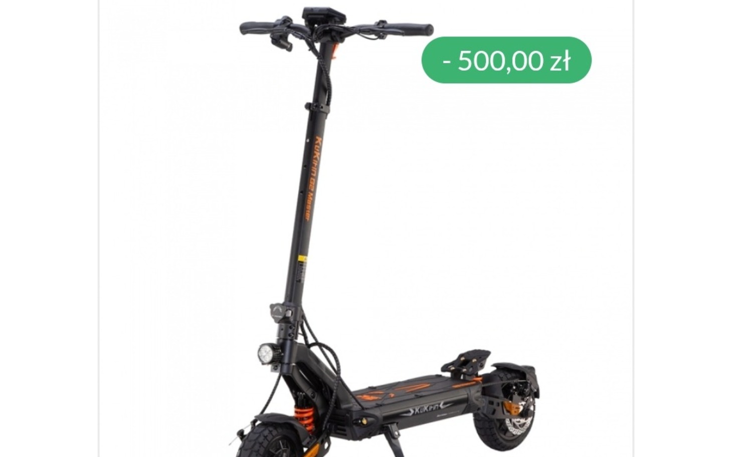 
        Nowoczesna hulajnoga elektryczna, zniżka 500 zł.
    