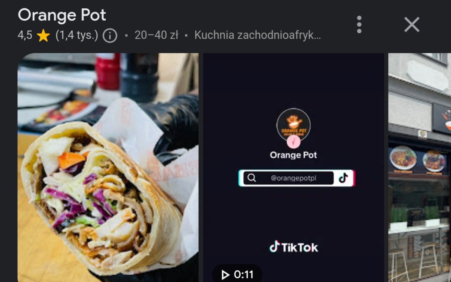 
        Zdjęcie jedzenia z restauracji Orange Pot.
    