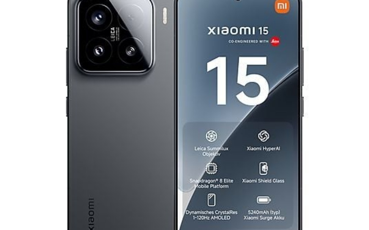 
        Smartfon Xiaomi 15 z nowoczesnym designem.
    