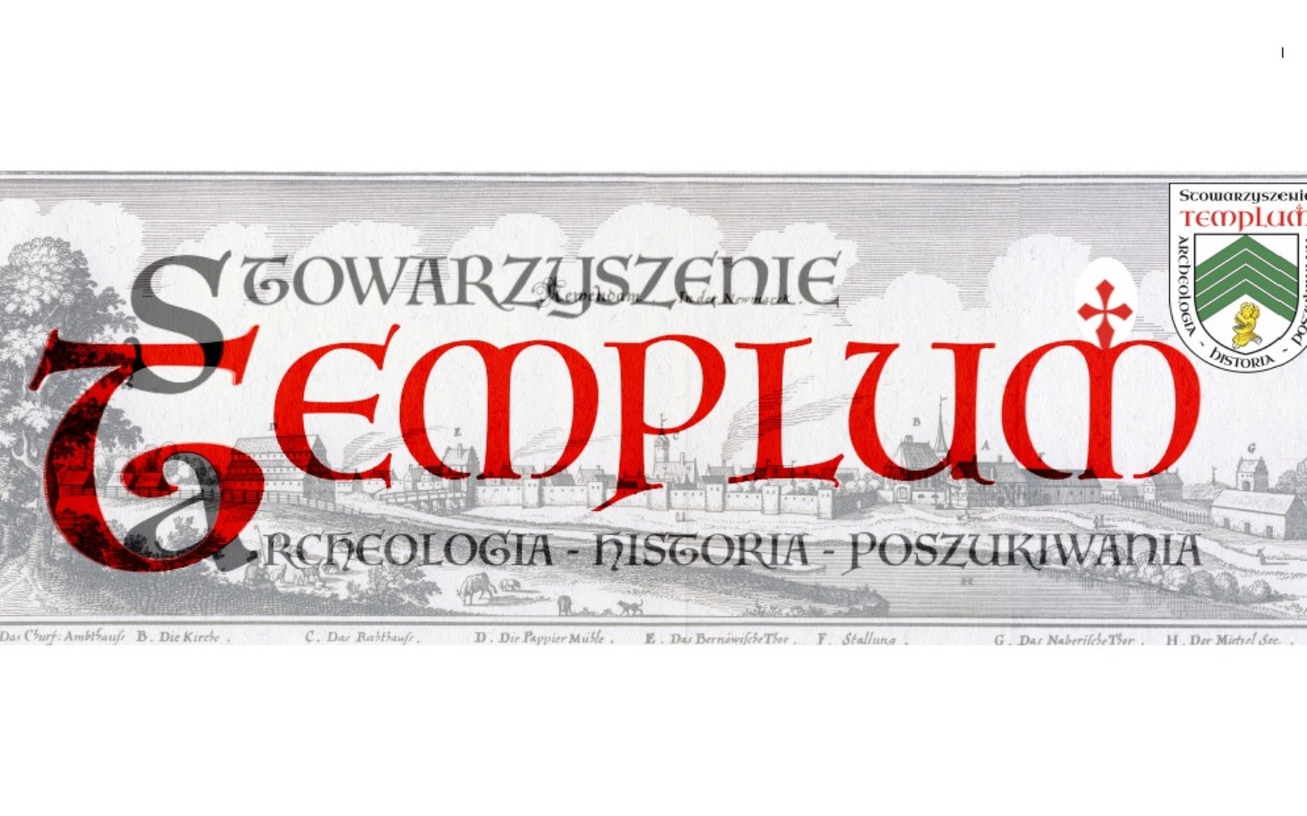 
        Logo Stowarzyszenia Templum, z elementami historycznymi.
    