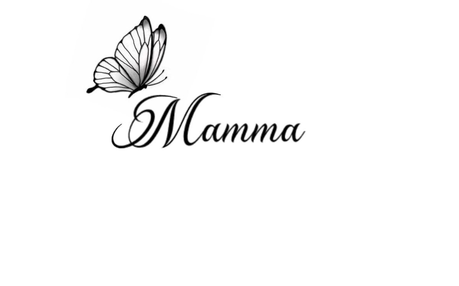 
        Logo z motylem i napisem 'Mamma'.
    