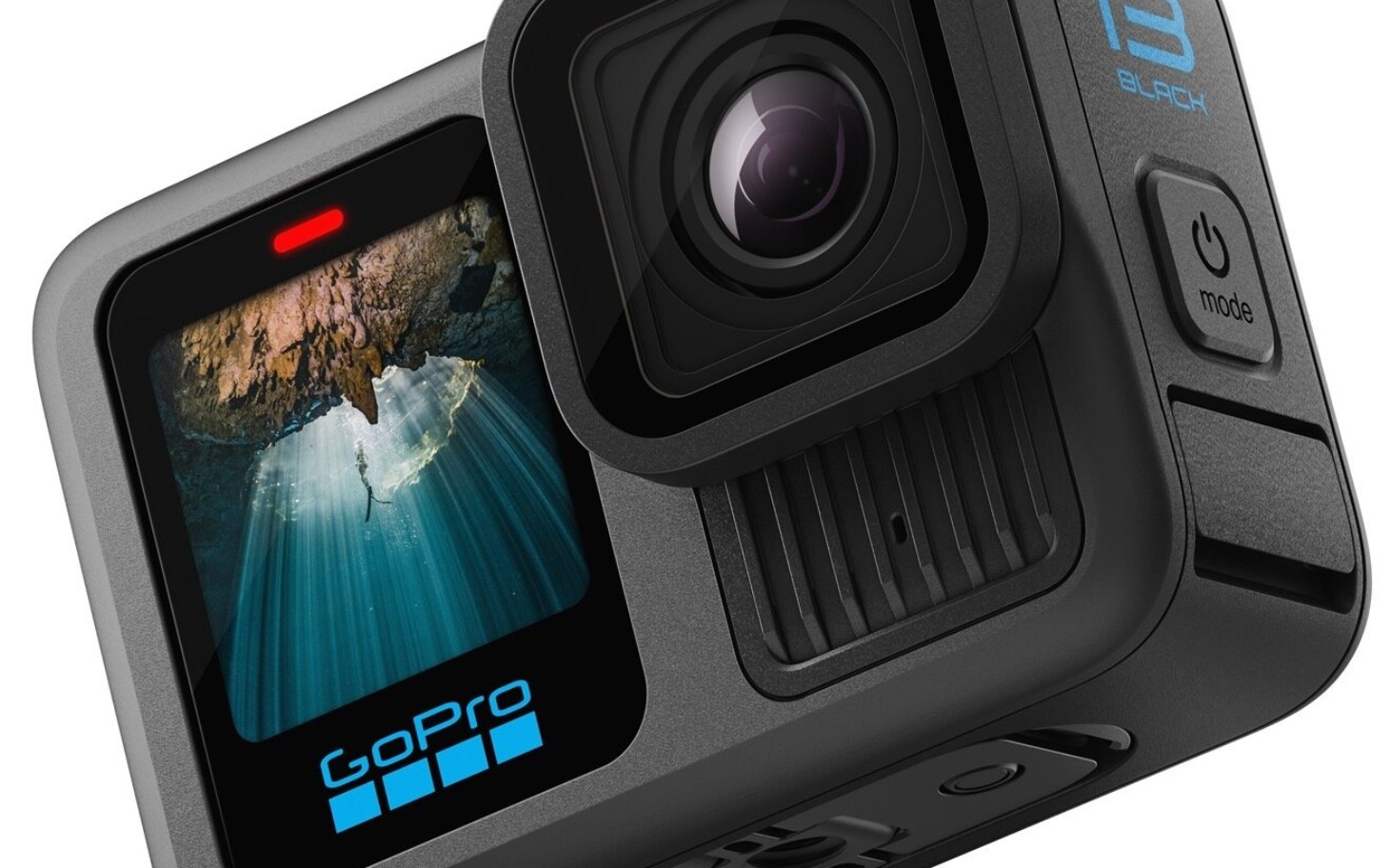 
        Kamera GoPro, idealna do nagrywania przygód.
    