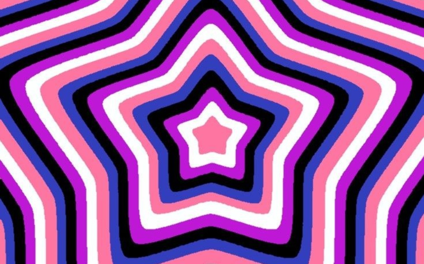 
        Kolorowy wzór w kształcie gwiazdy w odcieniach różu i fioletu.
    
