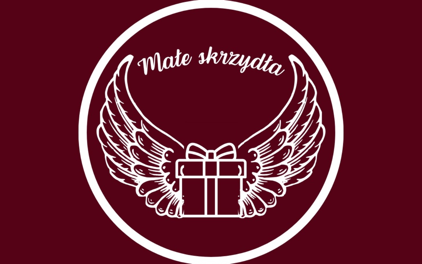
        Logo z aniołkami i prezentem.
    