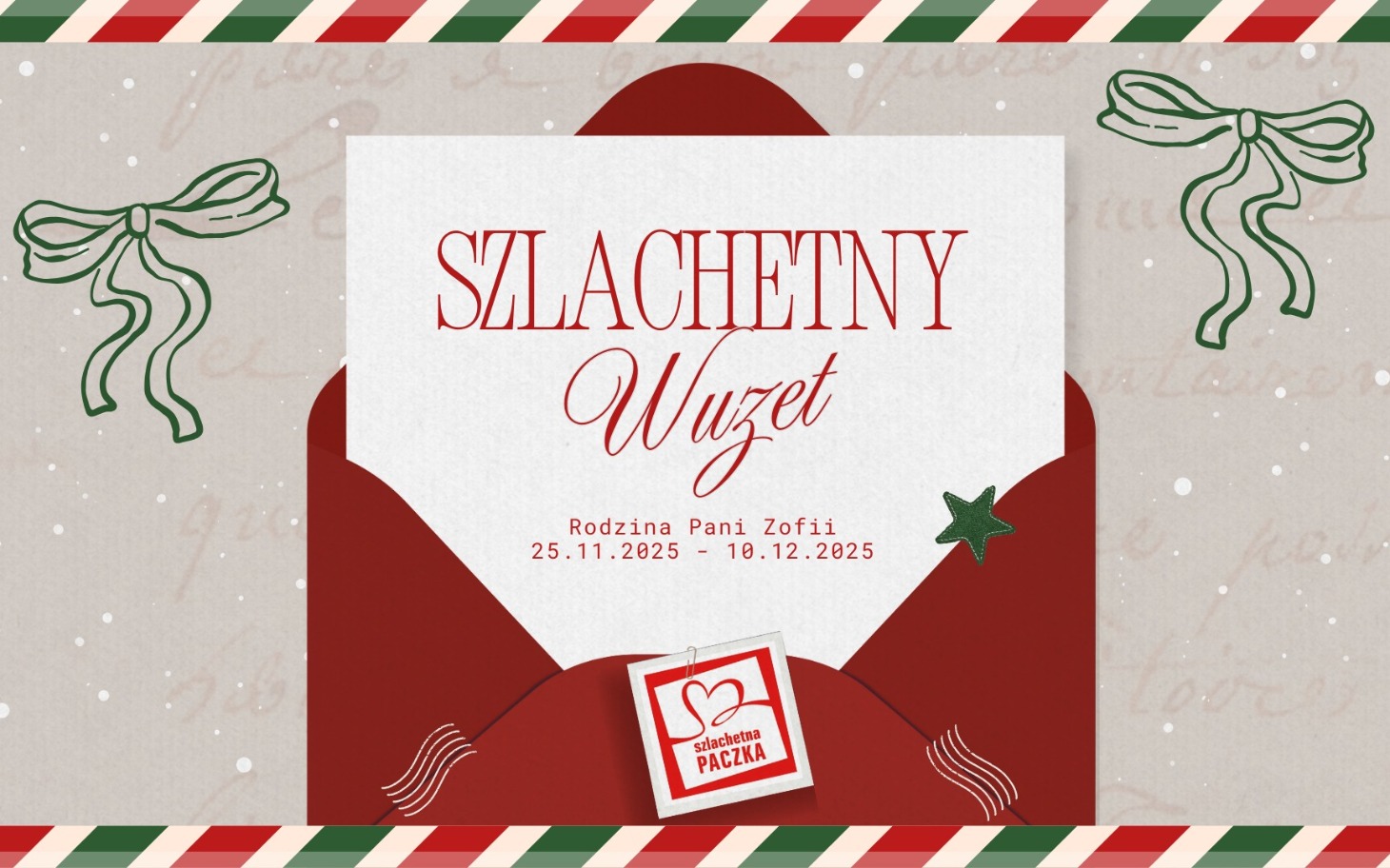 
        Kartka z życzeniami świątecznymi w eleganckiej oprawie.
    