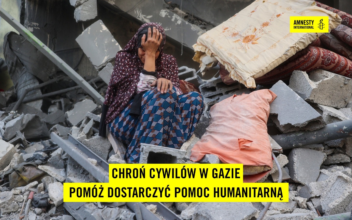 
        Pomoc humanitarna dla cywilów w Gazie.
    