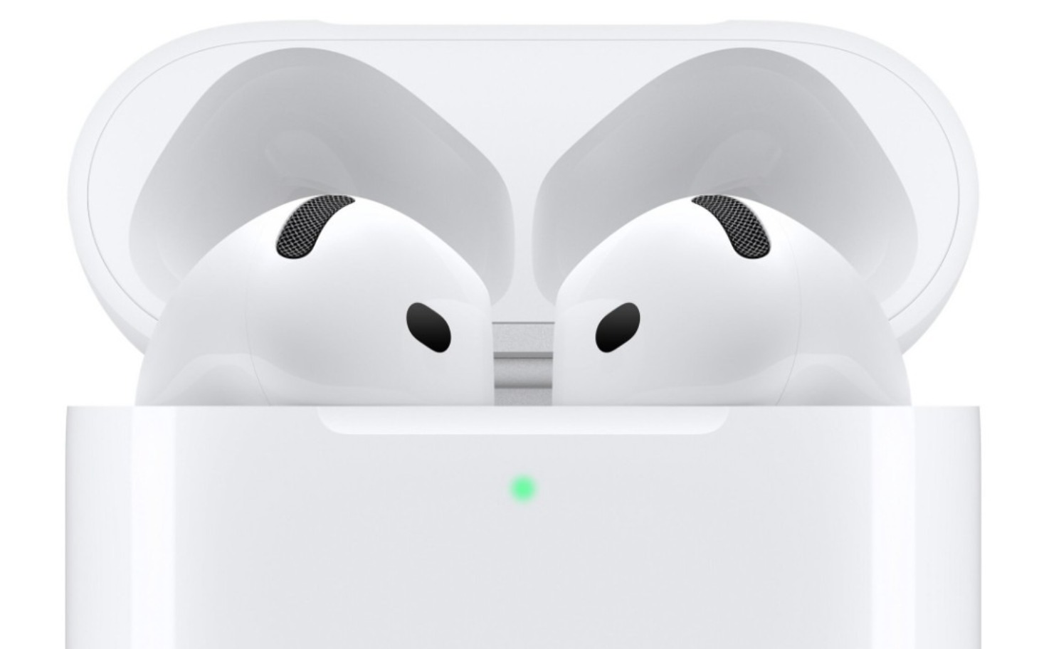 
        Słuchawki AirPods w etui.
    