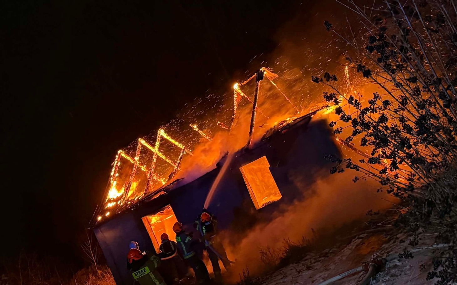 
        Kot owinięty w koc, wyglądający na zmęczonego i zmarzniętego.
    