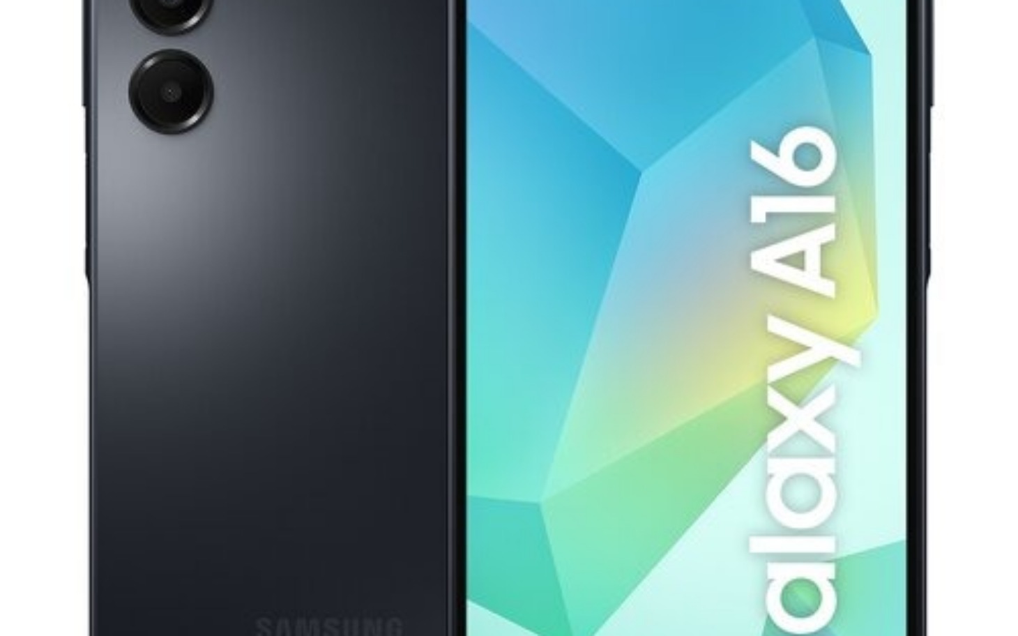 
        Smartfon Samsung Galaxy A16 z kolorowym tłem.
    