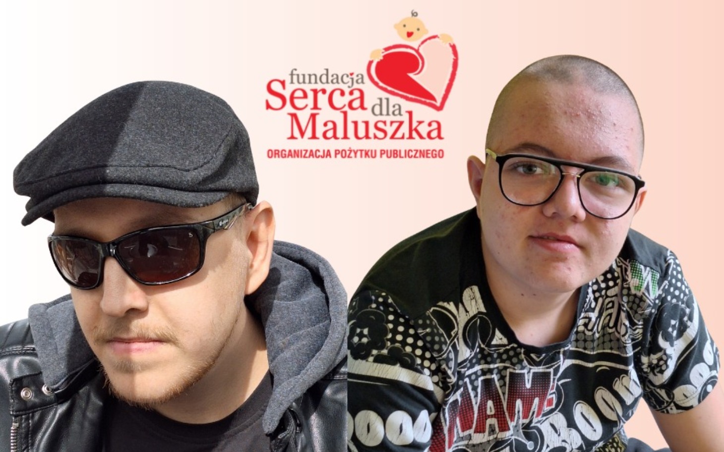 
        Dwoje ludzi wspierających fundację dla dzieci.
    