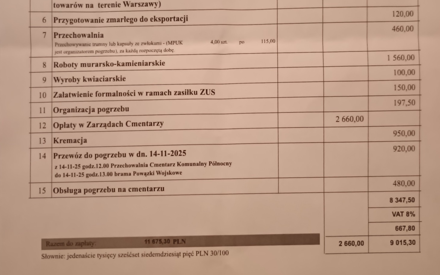 
        Dokument przedstawiający szczegóły projektu finansowego.
    