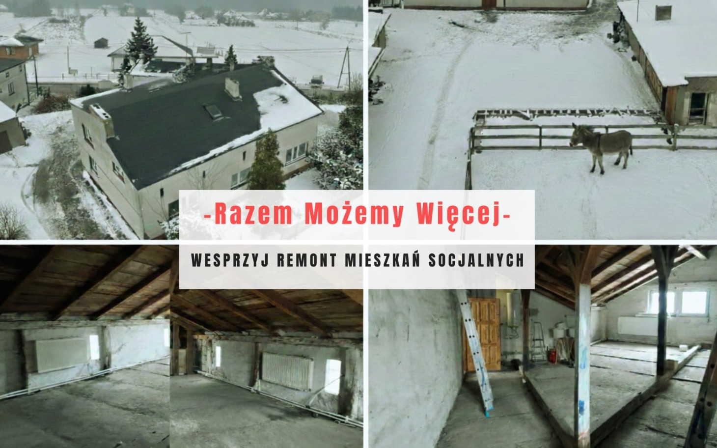 
        Wsparcie dla remontu mieszkań socjalnych w trudnej sytuacji.
    