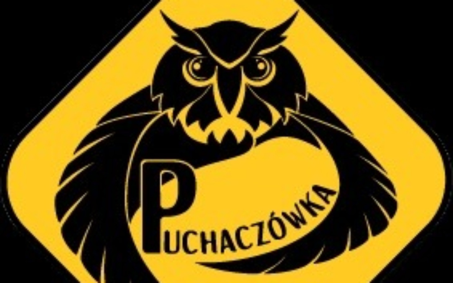 
        Logo Puchaczówki, przedstawiające sowę na żółtym tle.
    