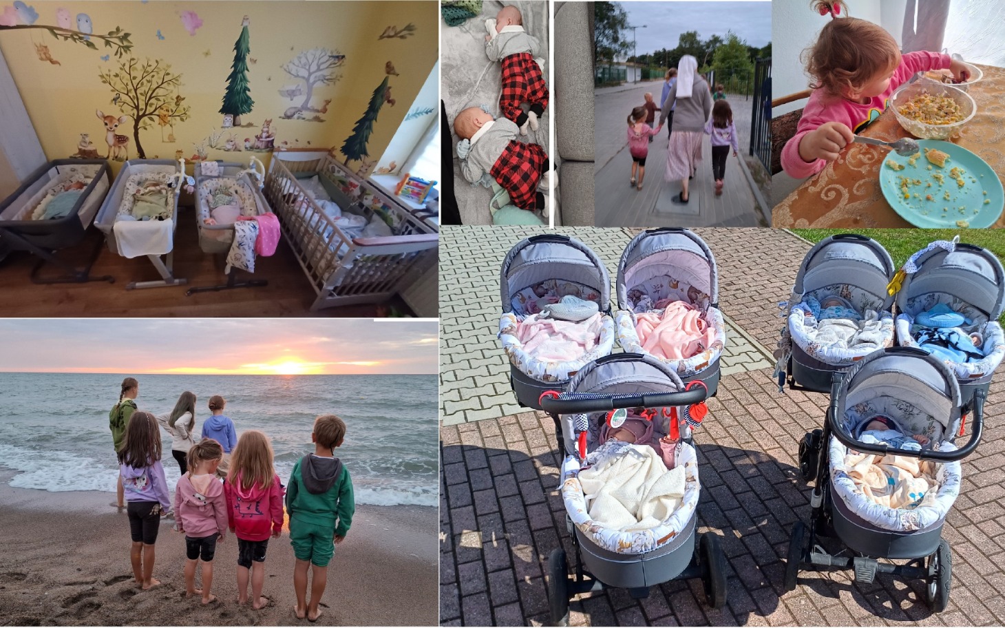 
        Rodzina spacerująca wzdłuż nadmorskiej promenady.
    