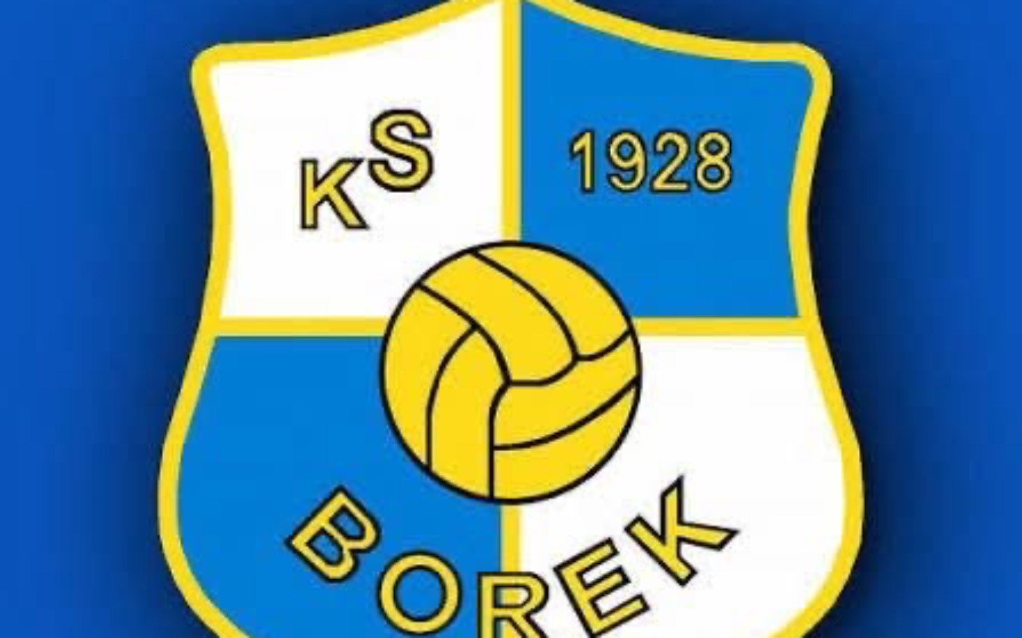 
        Herb klubu sportowego K.S. BOREK z piłką.
    