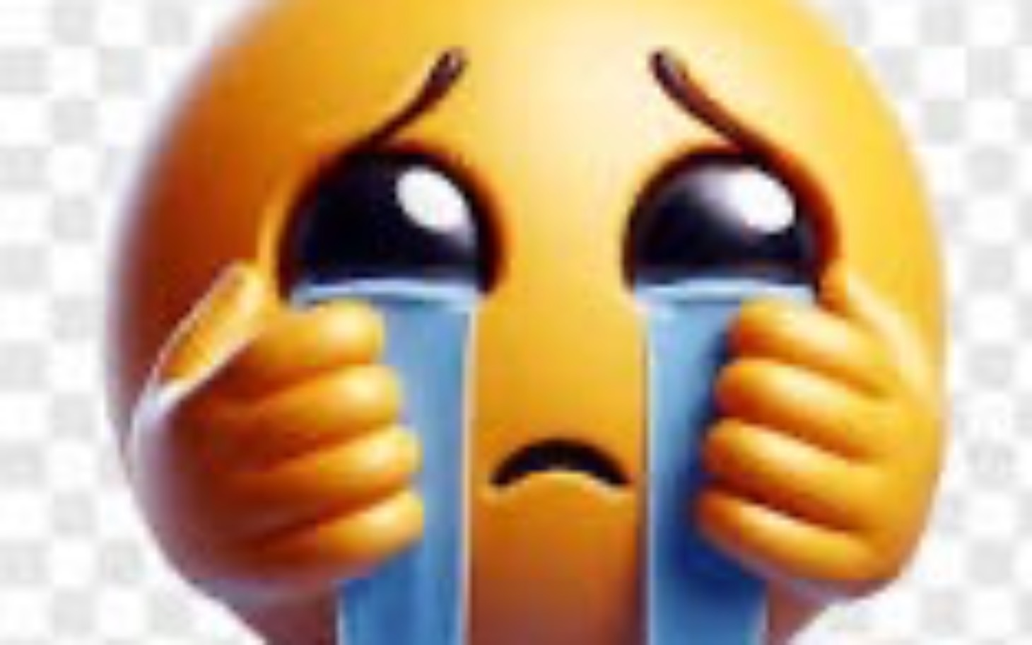 
        Emotikona z płaczącymi oczami, wyrażająca smutek.
    