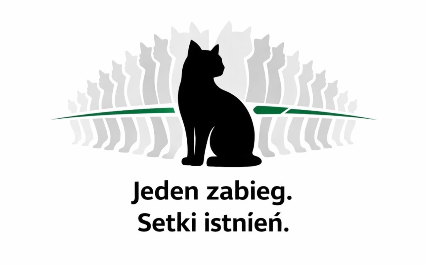
        Logo przedstawiające kota z hasłem o pomocy.
    