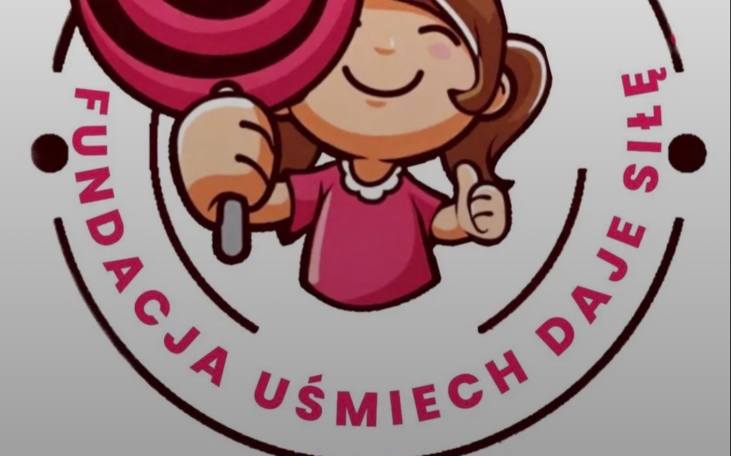 
        Ilustracja z napisem Fundacja i uśmiech
    