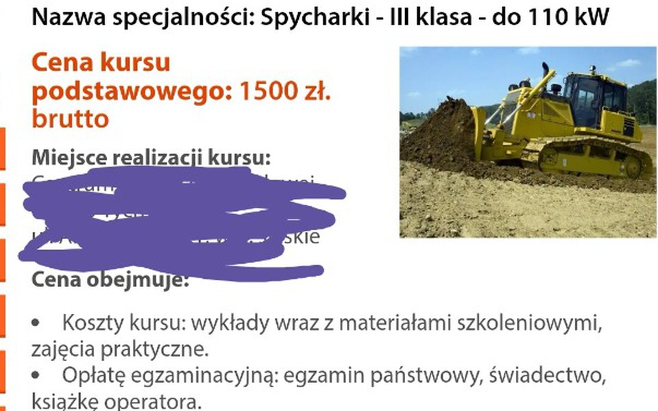 
        Zbiórka Kurs na spycharke/koparke - zdjęcie główne
    